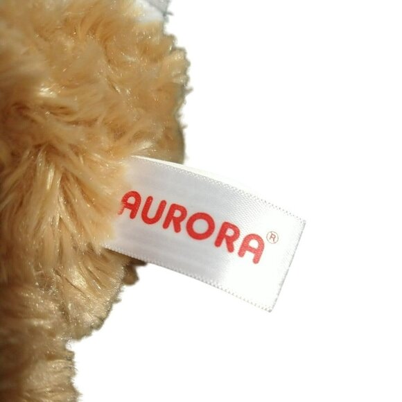 Aurora Bunny Rabbit Plush Stuffed Animal White Brown 2017 Realistic - Picture 6 of 8